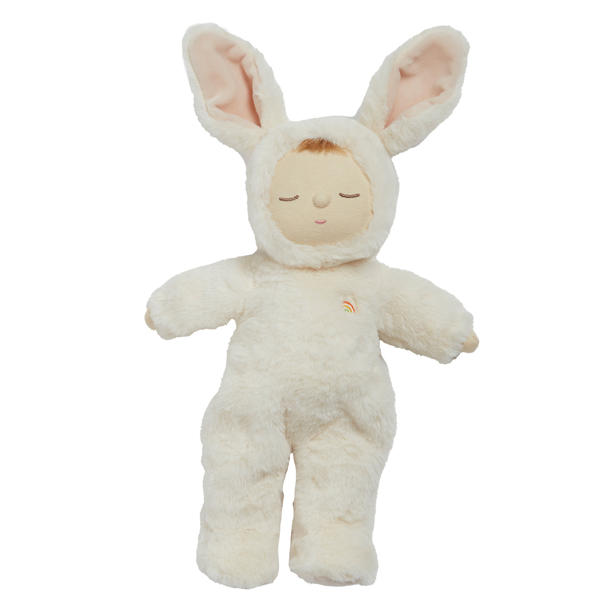 Figurine de lapin électrique en peluche lapin poupée à nourrir