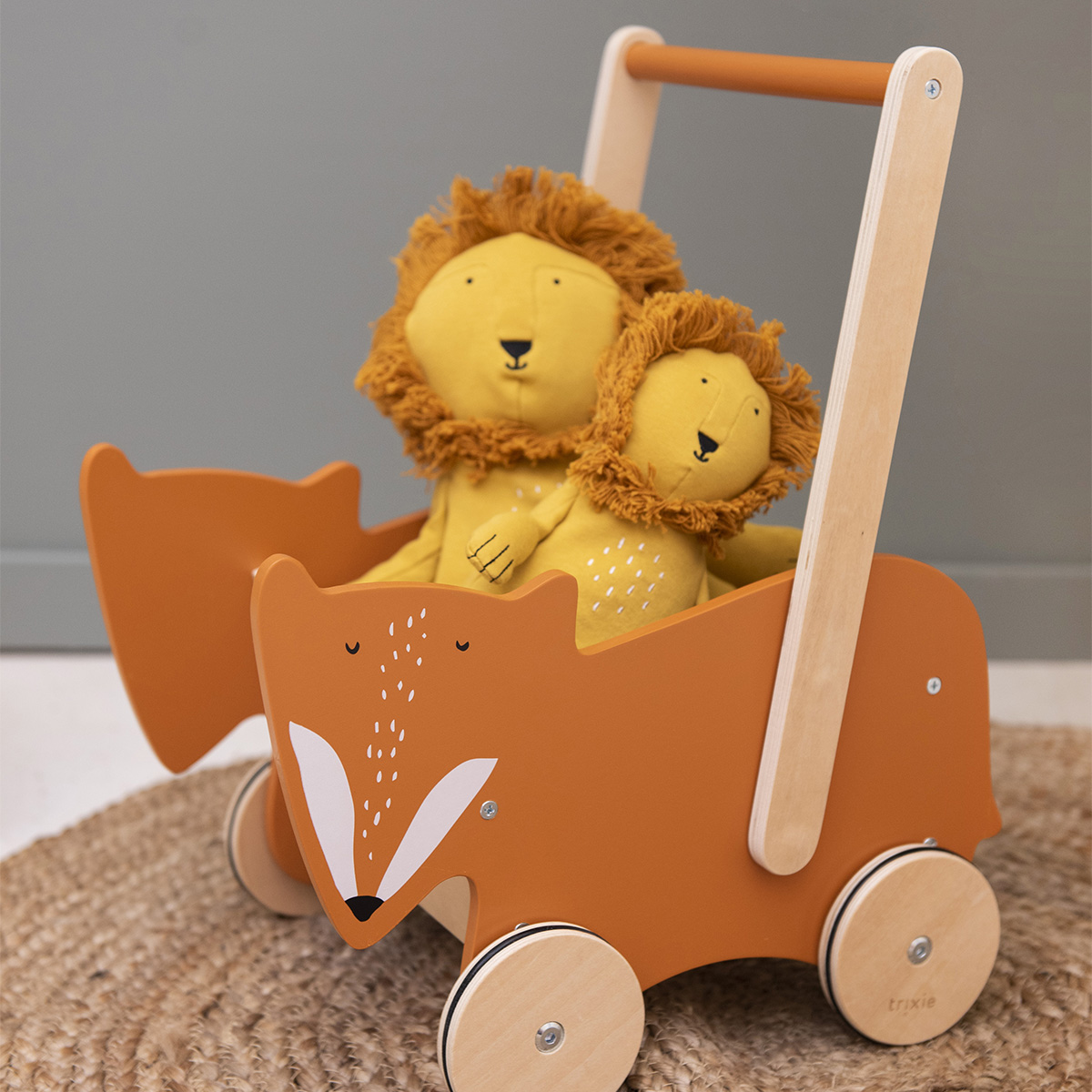 Trixie Baby Chariot de Marche - Mr. Fox - Trotteur et porteur