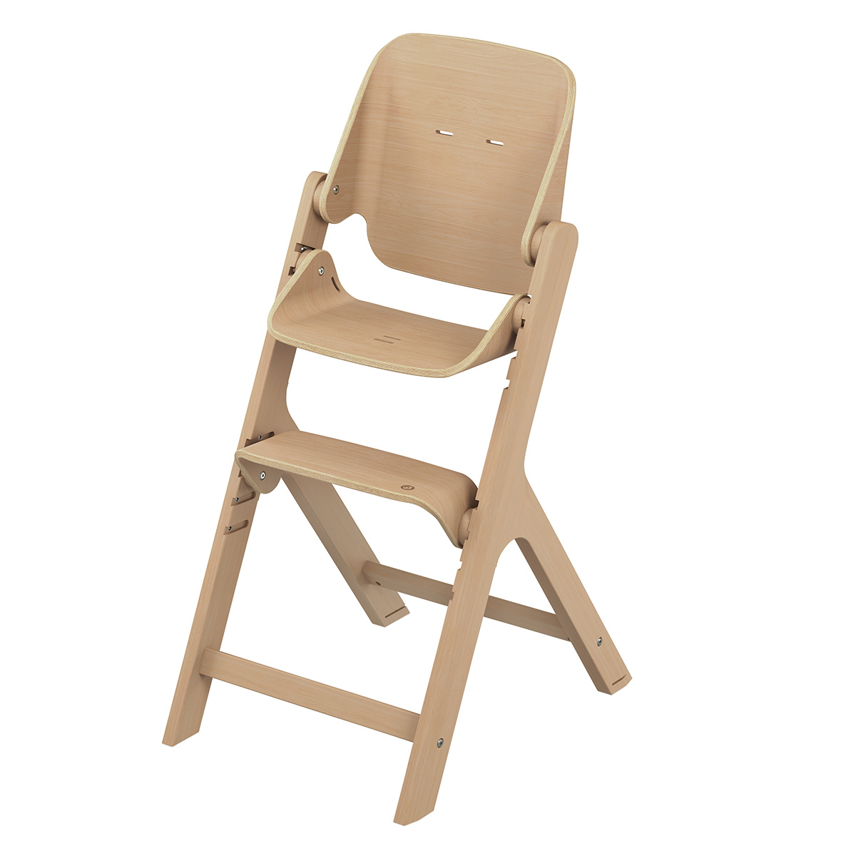 Chaise haute en bois