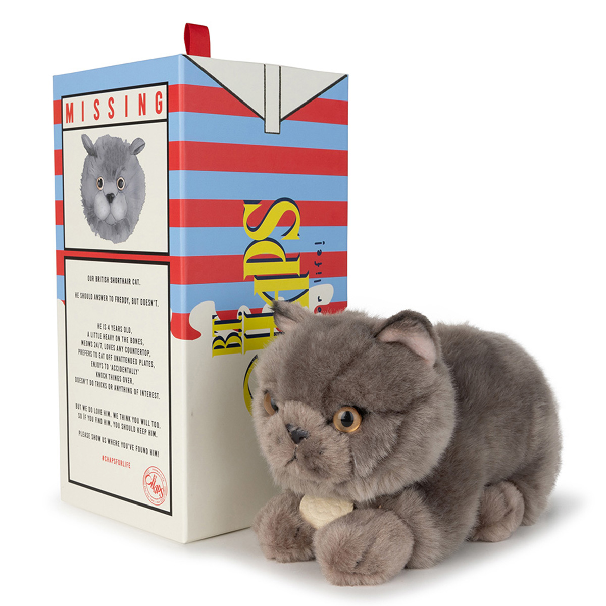 Peluche musicale Chat - 20 cm