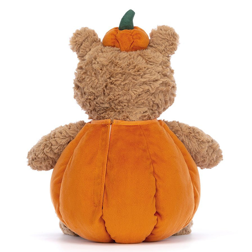 Jellycat Bartholomew Bear Pumpkin Plush Doll With Tag+ Dust Bag