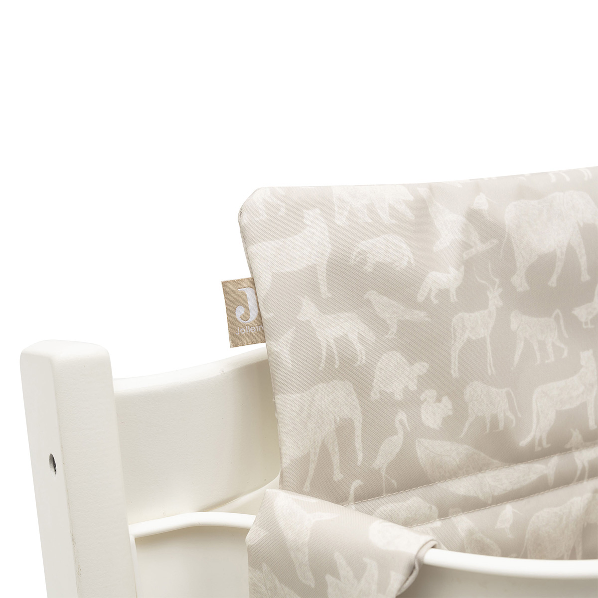 Jollein Coussin de Chaise Haute - Animals Nougat - Chaise haute Jollein sur  L'Armoire de Bébé