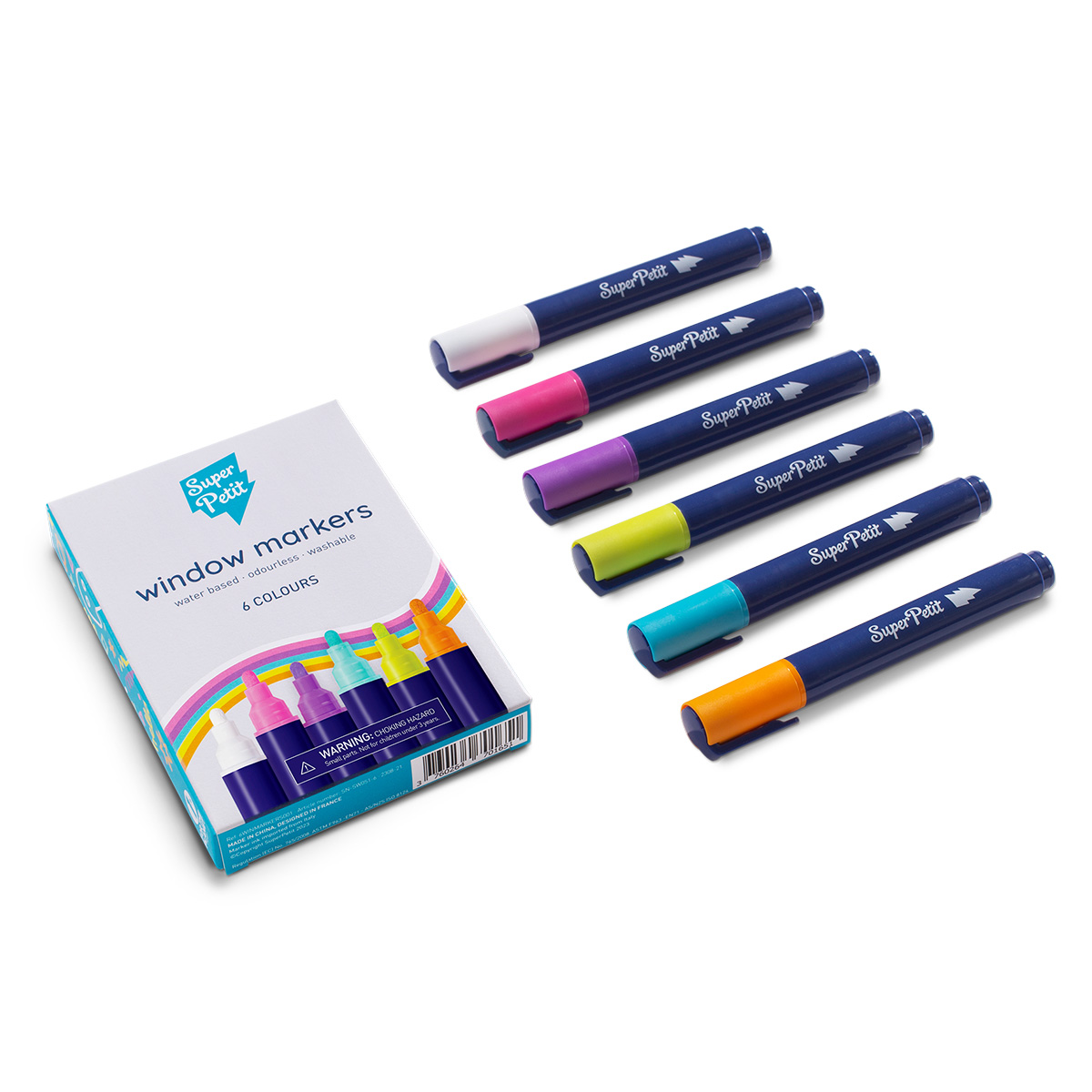 6 crayons multicolores - loisirs créatifs - Djeco 