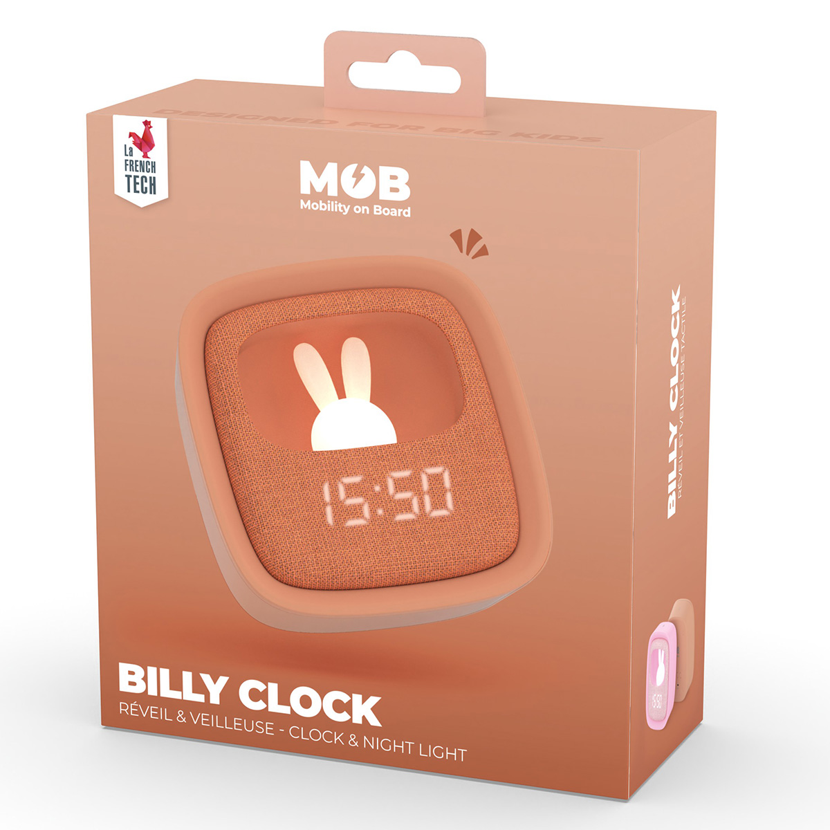 Réveil Veilleuse Billy Clock Chocolat - MOB