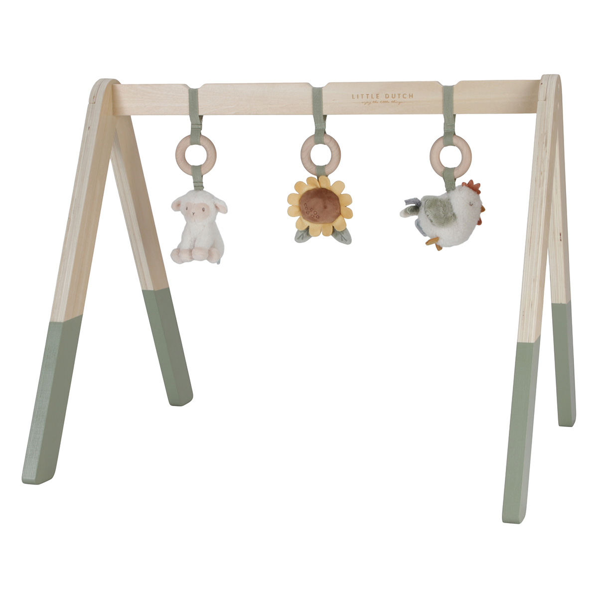Arche D'éveil Bébé En Bois - Lot De 4 Suspensions En Bois Et Coton - Jouet à Suspendre Sur Landau, Parc, Ou Pour Activités Sensorielles
