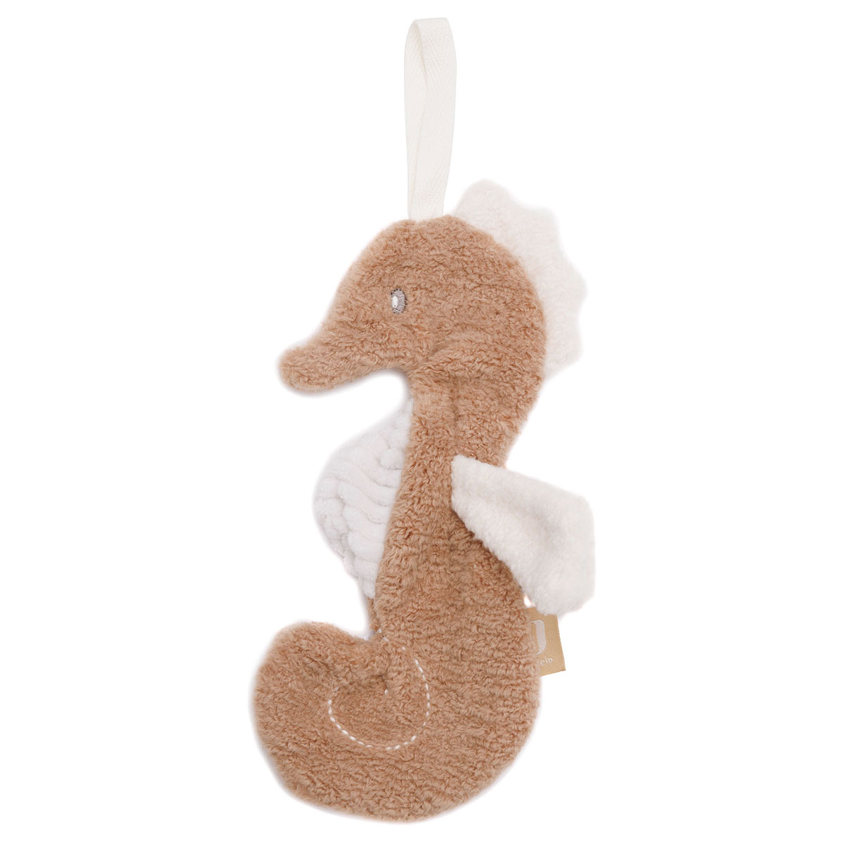 Doudou Bébé Chien Diego - Peluche Ultra Douce Avec Attache-Sucette - Couleur Biscuit/Brun - 29x20 Cm - Cadeau De Naissance Jollein