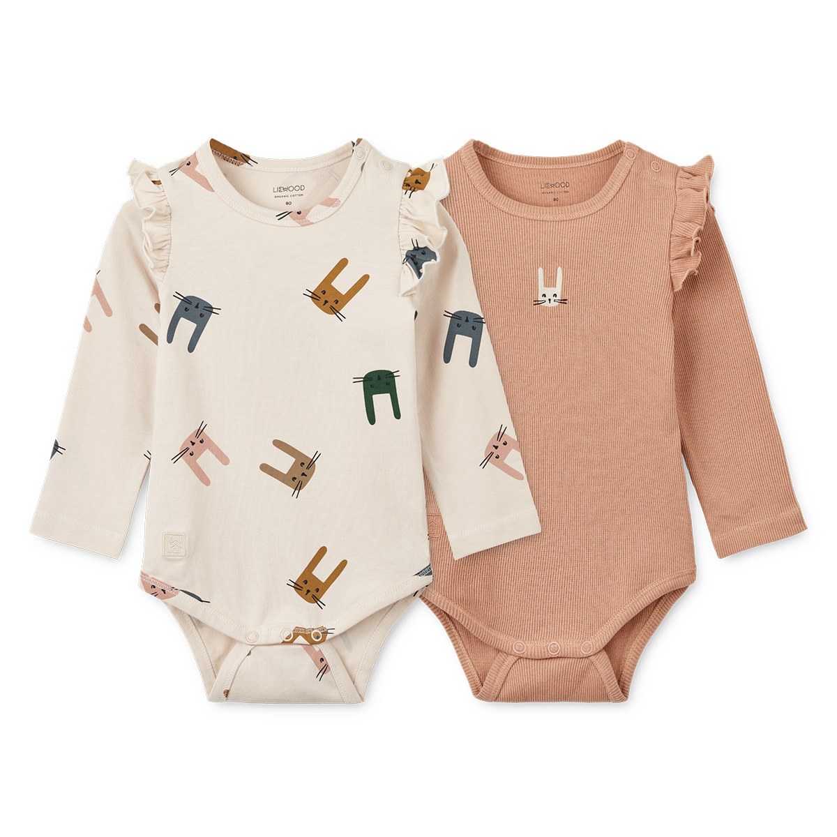 Liewood Lot de 2 Bodys Yanni Bunny Sandy Pale Tuscany 18 Mois Body et pyjama Liewood sur L Armoire de Bebe