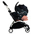 Poussette combinée BABYZEN Poussette Duo YOYO+ Complète Châssis Blanc 0+ et 6+ et Siège Auto iZi Go Modular i-Size Groupe 0+ Gris - Ginger