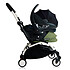 Poussette combinée BABYZEN Poussette Duo YOYO+ Complète Châssis Blanc 0+ et 6+ et Siège Auto iZi Go Modular i-Size Groupe 0+ Gris - Gris