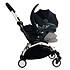 Poussette combinée BABYZEN Poussette Duo YOYO+ Complète Châssis Blanc 0+ et 6+ et Siège Auto iZi Go Modular i-Size Groupe 0+ Gris - Gris