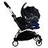 Poussette combinée BABYZEN Poussette Duo YOYO+ Complète Châssis Blanc 0+ et 6+ et Siège Auto iZi Go Modular i-Size Groupe 0+ Gris - Air France