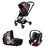 Cybex Poussette Trio Mios Chrome Nacelle Luxe et Siège Auto Cloud Q Fashion Collection - Rebellious Multicolor