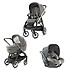 Inglesina Poussette Quattro Aptica Châssis Noir - Grey Melange