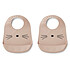 Liewood Lot de 2 Bavoirs Tilda - Cat Rose