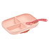 Vaisselle & Couvert BÉABA Set Repas Compartimenté avec Ventouse - Pink