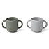 Liewood Lot de 2 Tasses Gene Rabbit Faune Green - 160 ml