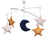 Pouce et Lina Mobile Lune et Etoiles Velvet - Rose