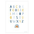 Little Dutch Poster Réversible Alphabet et Arc-en-ciel - Bleu