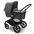 Bugaboo Poussette Citadine Fox2 Complète Châssis Noir - Gris Chiné