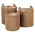 Kids Depot Lot de 3 Paniers Ebby - Ocre
