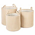 Kids Depot Lot de 3 Paniers Ebby - Blanc