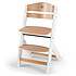 Chaise haute Kinderkraft Chaise Haute ENOCK - Naturel et Blanc