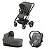 Cybex Poussette Trio Balios S Lux Cadre Noir Nacelle S et Siège Auto Aton 5 - Soho Grey