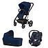 Cybex Poussette Trio Balios S Lux Cadre Noir Nacelle S et Siège Auto Aton 5 - Navy Blue