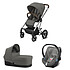 Cybex Poussette Trio Balios S Lux Cadre Argent Nacelle S et Siège Auto Aton 5 - Soho Grey