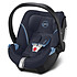 Poussette combinée Cybex Poussette Trio Balios S Lux Cadre Argent Nacelle S et Siège Auto Aton 5 - Navy Blue