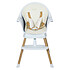 Chaise haute Quax Chaise Haute Ultimo 3 Luxe - White & Natural
