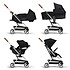 Poussette compacte Cybex Poussette Compacte Eezy S Twist 2 Châssis Silver - Deep Black