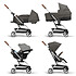 Poussette compacte Cybex Poussette Compacte Eezy S Twist 2 Châssis Silver - Soho Grey