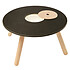 PLAN TOYS Table de Jeux et Rangement - Naturel et Noir