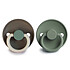 Frigg Lot de 2 Tétines Color Blocks Silicone Hudson Bay & Lily Pad - 0/6 Mois