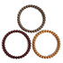 mushie Lot de 3 Bracelets de Dentition - Berry Marigold & Khaki