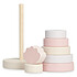 Jollein Tour d'Empilage en Bois Coquillage - Rose Tour d'Empilage en Bois Coquillage - Rose