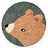 Sebra Interior Tapis Nightfall Woody l'Ours - Ø 120 cm