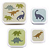 A Little Lovely Company Lot de 4 Boîtes à Goûter - Dinosaures