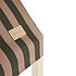 Tipi Nobodinoz Cabane Majesctic - Green Taupe Stripes