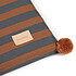 Matelas bébé Nobodinoz Matelas Majestic Blue Brown Stripes - 60 x 120 cm