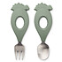 Liewood Lot de 2 Couverts Stanley - Dino Faune Green