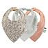 Trixie Baby Lot de 3 Bavoirs Bandana - Lovely Leaves