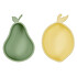 OYOY Lot de 2 Bols Citron et Poire - Yummy Yellow & Green