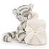 Doudou Jellycat Bashful Snow Tiger Soother