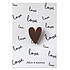 Atelier Wagram Pin's Carte Love - Chocolat