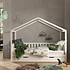 Acheter VIPACK Lit Maison Dallas avec Barrière et Tiroir Blanc - 90 x 200 cm