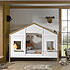 Avis VIPACK Lit Maison Babs Blanc et Naturel - 90 x 200 cm