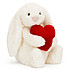 Jellycat Bashful Red Love Heart Bunny - Moyen