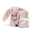 Jellycat Bashful Luxe Bunny Rosa Soother 